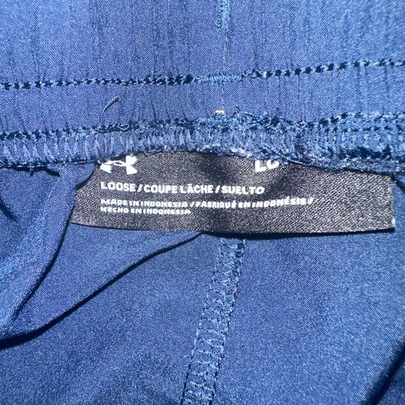 Under Armour Blue Athletic Shorts Performance Fabric - Picture 5 of 6